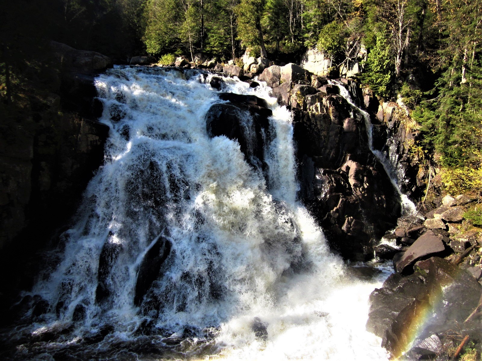La chute du Diable au parc national du Mont-Tremblant.